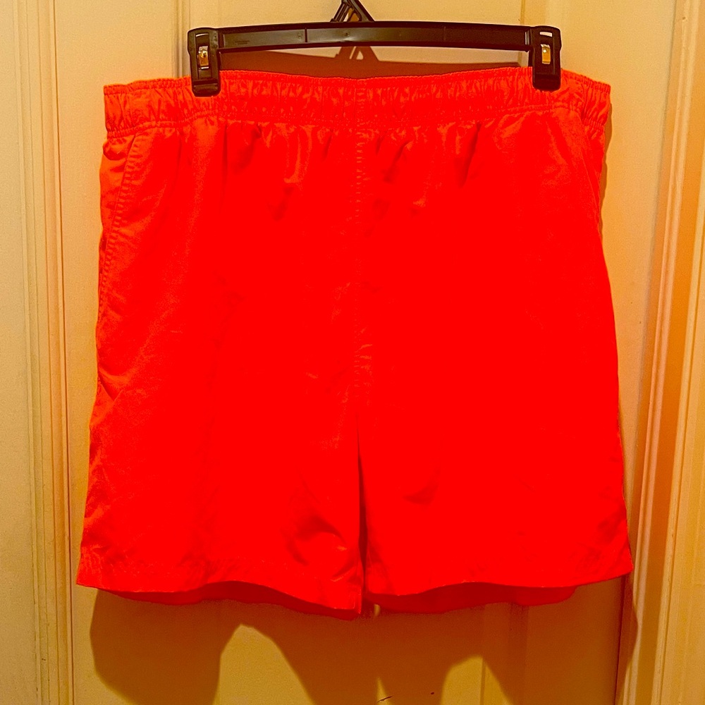 Faded Glory Vibrant Orange Mesh Shorts